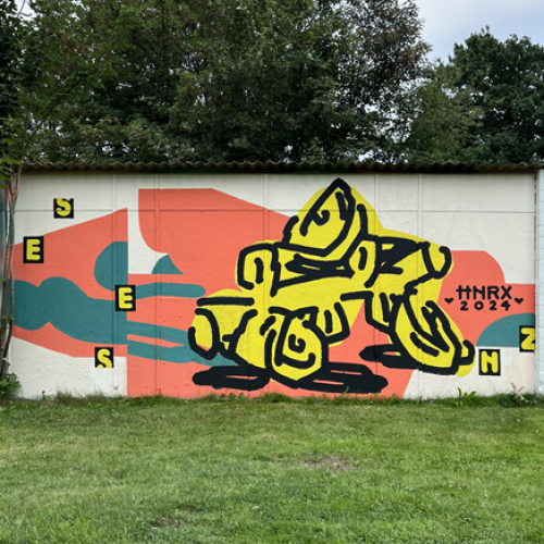 Fassadenkunst Fassadenbemalung Graffitiartist Wandkunst Werbewand Graffitiworkshop HNRX Hnrx Innsbruck Graffiti Streetart Tirol Hamburg Auftrag Oesterreich Wandgestaltung Mural 