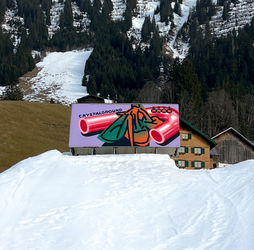 Fassadenkunst Fassadenbemalung Graffitiartist Wandkunst Werbewand Graffitiworkshop HNRX Design Innsbruck Design Kunst Kultur hnrx Grafikdesigner Grafikkunst Graffitidesign